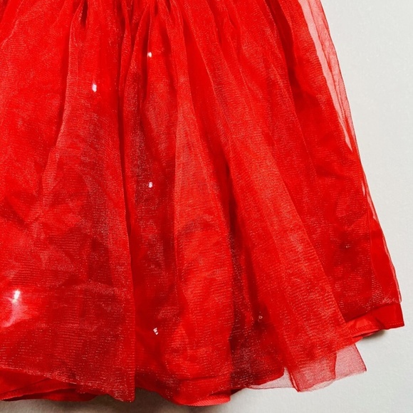 Adult Red Tulle Tutu Light up Skirt OSFM Halloween Christmas 4th of July EUC - Picture 6 of 9
